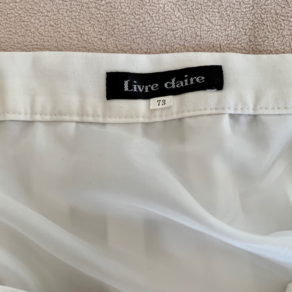 White Pleated Midi Skirt - Picture 6 of 7